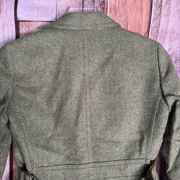 J.Crew Wool Herringbone Blazer Robert Noble Size 2  Fall Classic Preppy Work - Picture 6 of 9
